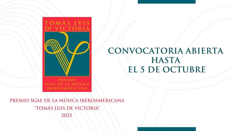 La Fundación SGAE convoca el Premio SGAE de la Música Iberoamericana ‘Tomás Luis de Victoria’