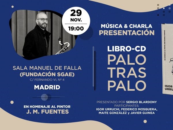 El clarinetista Igor Urruchi presenta en Madrid el proyecto Palo Tras Palo