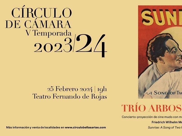 Música en vivo con el Trío Arbós para el film Amanecer, de Murnau, en el Círculo de Bellas Artes