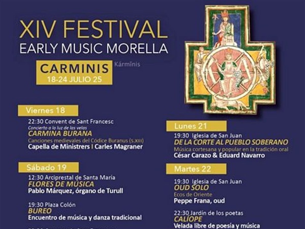 Early Music Morella: 14 conciertos y diversas actividades en su edición más internacional