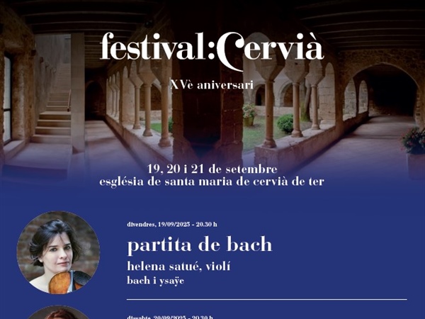 El Festival de Cervià celebra su XV aniversario con Helena Satué, Varvara y el Cuarteto Cosmos