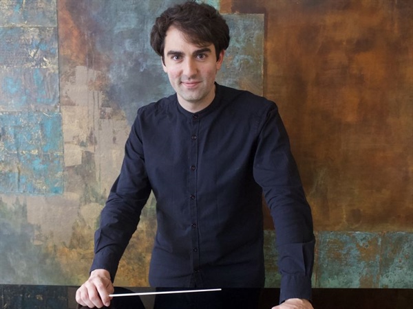 Alejandro Cantalapiedra, en la fase final del Concurso de Dirección de Orquesta de Ginebra