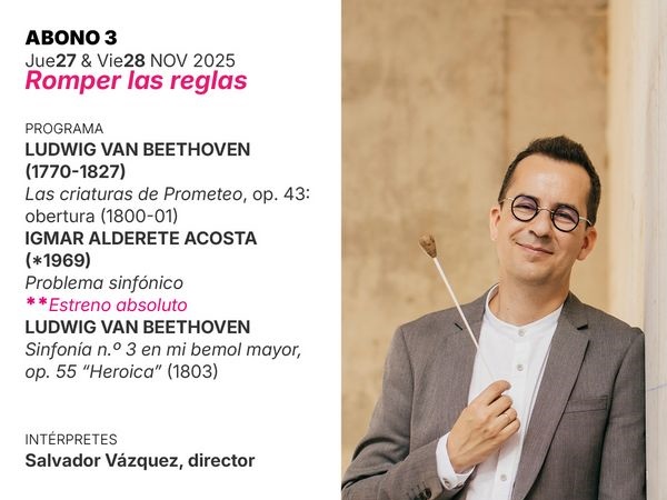 La Orquesta de Córdoba y Salvador Vázquez interpretan la Sinfonía Heroica de Beethoven