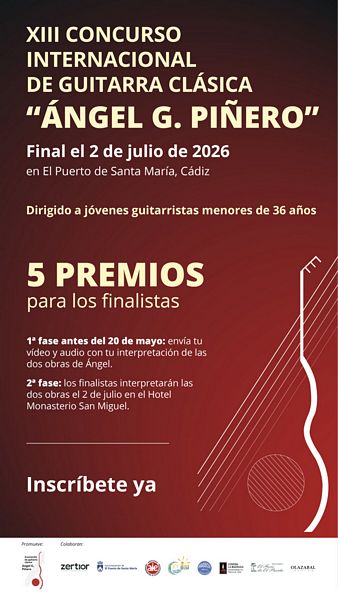 XIII Concurso Internacional de Guitarra Clásica “Ángel G. Piñero” 2026