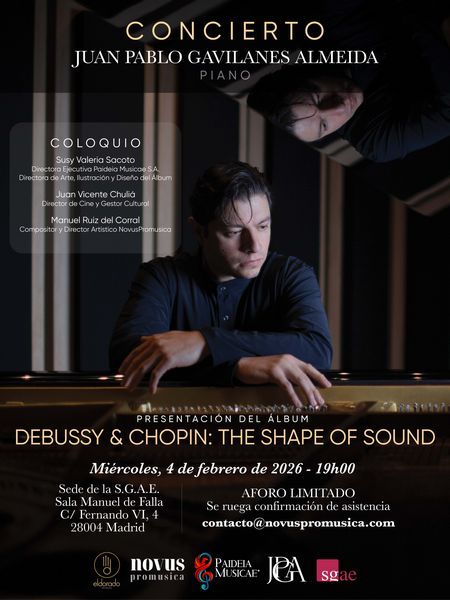 Juan Pablo Gavilanes Almeida presenta su álbum The Shape of Sound, un diálogo luminoso entre Chopin y Debussy