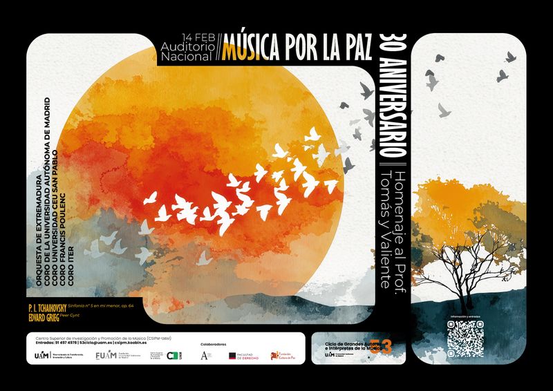 30 aniversario de Música por la Paz, concierto de la UAM en homenaje al profesor Tomás y Valiente