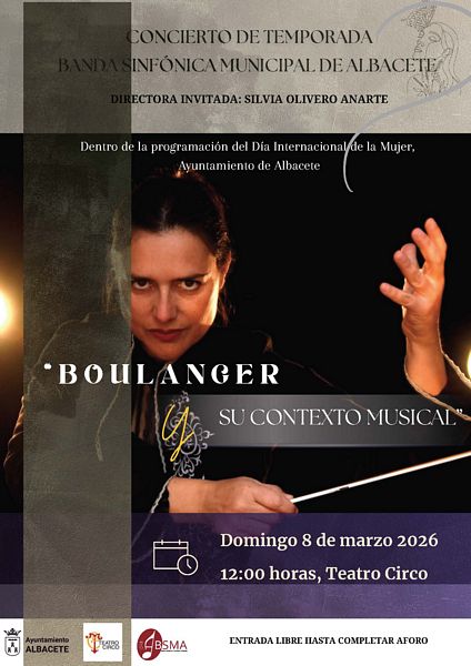 Silvia Olivero dirige la Banda Sinfónica Municipal de Albacete