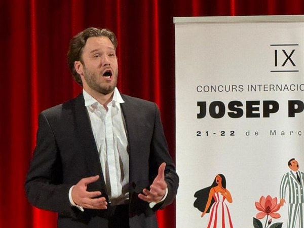 El tenor Tomislav Jukić, primer premio en el IX Concurso Internacional de Canto Josep Palet