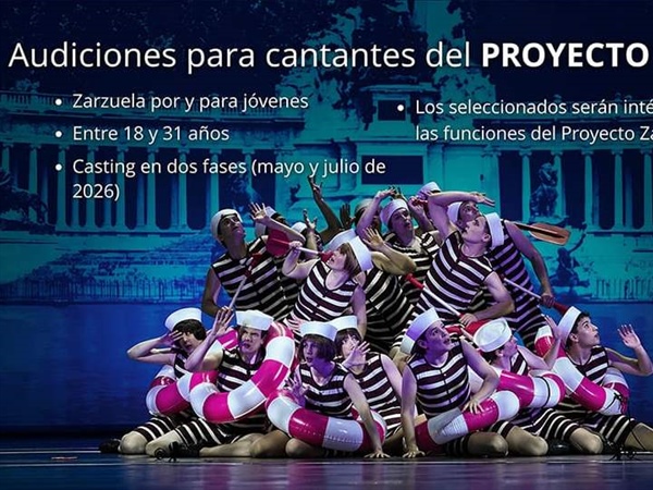 El Teatro de la Zarzuela abre audiciones para cantantes de su próximo Proyecto Zarza