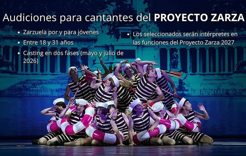 El Teatro de la Zarzuela abre audiciones para cantantes de su próximo Proyecto Zarza