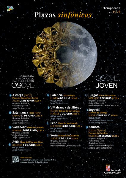 La OSCyL y la ‘OSCyL Joven’ giran por toda la Comunidad con el programa ‘Plazas Sinfónicas’