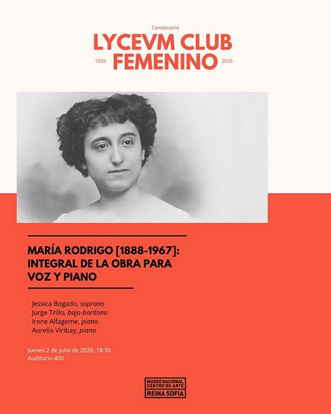 Investigadores de la Escuela Superior de Canto presentan en el Museo Reina Sofía dos canciones inéditas de María Rodrigo