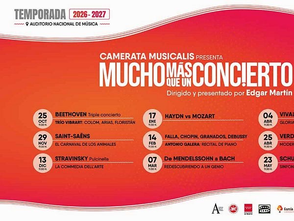 Camerata Musicalis tenderá un puente entre épocas en su nueva temporada 2026/27