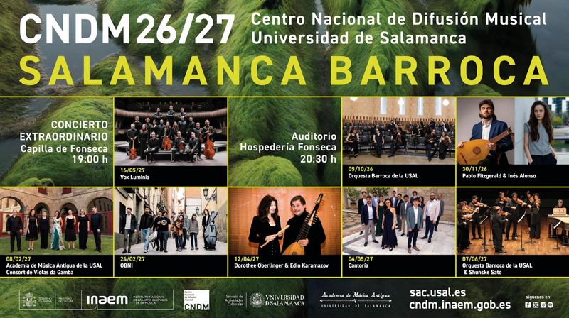 El CNDM y la Universidad de Salamanca presentan la 14 edición de Salamanca Barroca