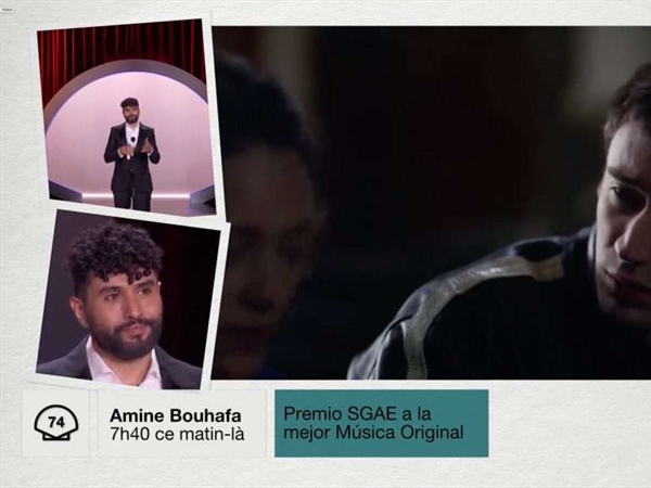 El compositor Amine Bouhafa gana el Premio SGAE a la Mejor música original en el 74 Festival de San Sebastián