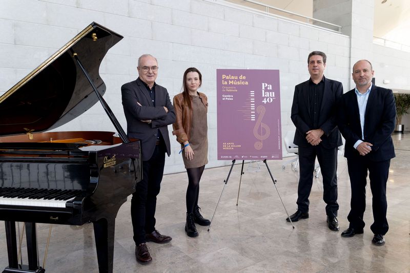 El Palau de la Música de València presenta en la temporada de su 40 aniversario un ciclo de cámara con 37 conciertos