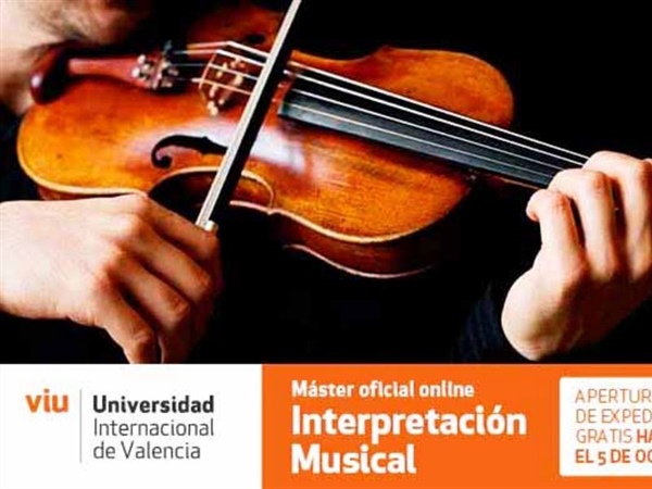 Abierto el plazo de matriculación del Máster Universitario en Interpretación Musical de la VIU
