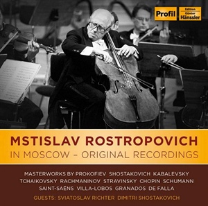 MSTISLAV ROSTROPOVICH EN MOSCÚ.