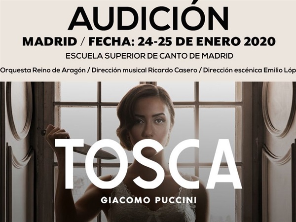 La Orquesta Reino de Aragón convoca audición en Madrid para la ópera ‘Tosca’