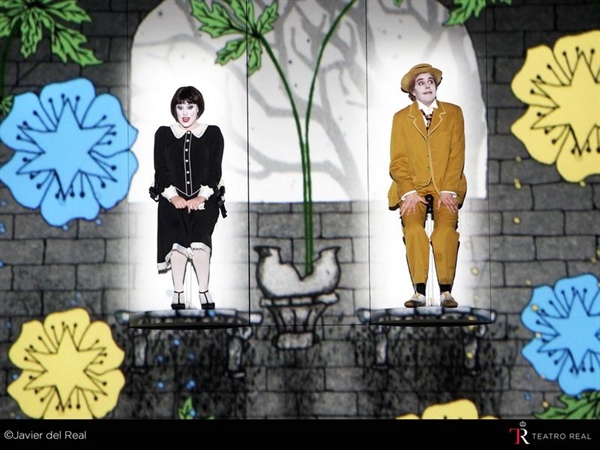 La flauta mágica en el Teatro Real, divertida simbiosis entre ópera y cine de animación