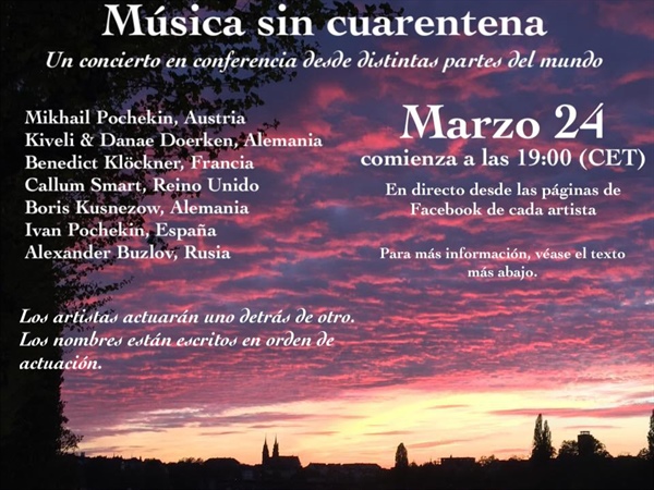 Música en cuarentena y concierto conferencia #MúsicaSinCuarentena