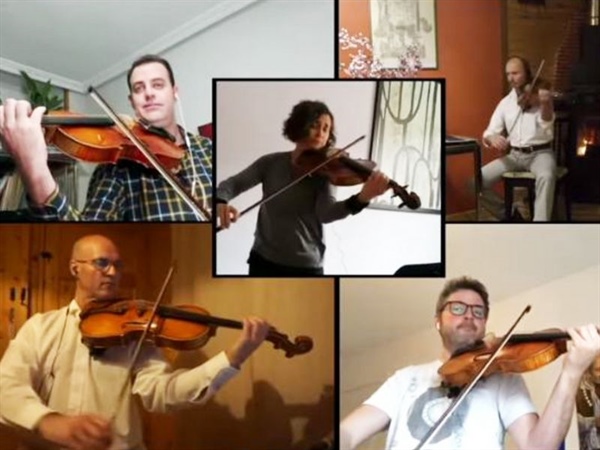Más de cuarenta músicos de la OSCyL se unen desde sus casas con el Himno a la alegría de Beethoven