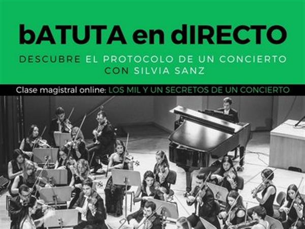 Continúan las videoconferencias del ciclo Batuta en directo con Silvia Sanz Torre
