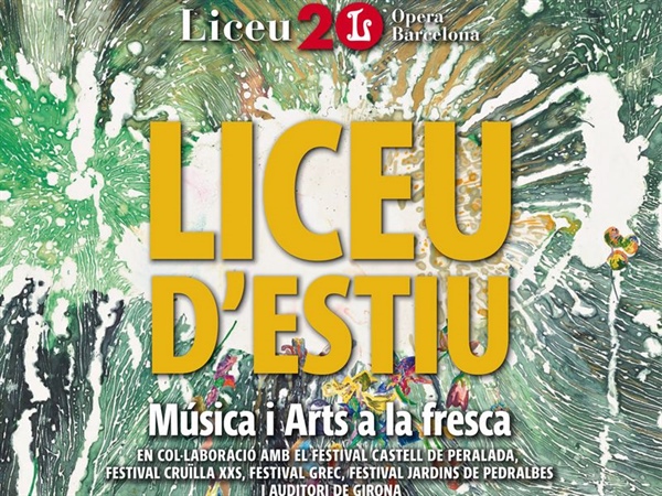 Liceu d’estiu, conciertos en colaboración con importantes festivales de Cataluña