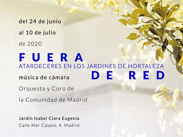 'Fuera de red', reencuentro de la ORCAM con la música y la cultura en los jardines de su Fundación