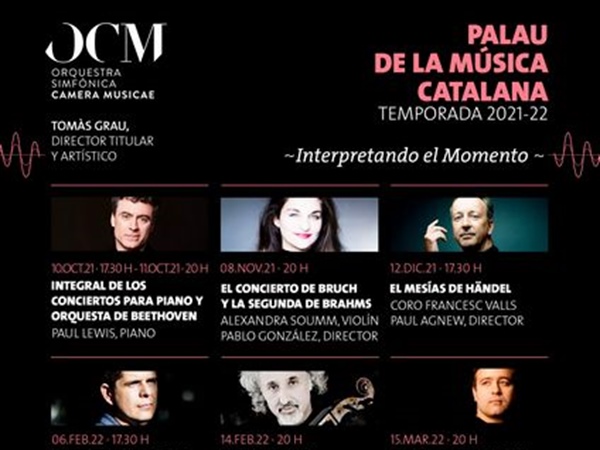 Temporada 2021-22 de la Orquestra Simfònica Camera Musicae en el Palau de la Música Catalana