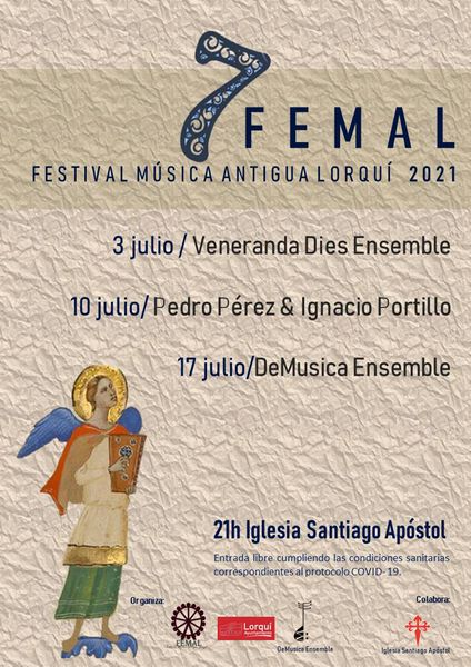 El Festival de Música Antigua de Lorquí - FEMAL inaugura su séptima edición