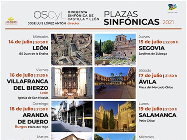 La Orquesta Sinfónica de Castilla y León de gira con el nuevo programa ‘Plazas Sinfónicas’