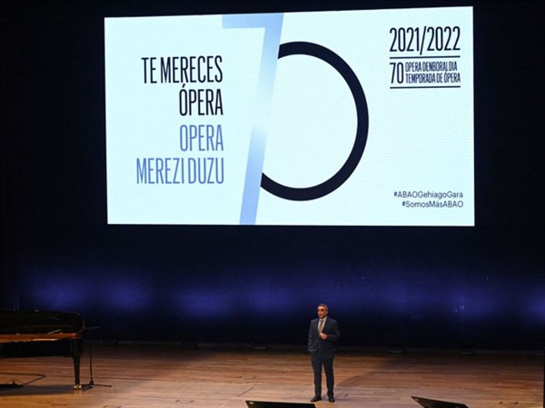 ABAO Bilbao Opera iniciará su 70 Temporada en octubre a pesar del aforo actual de 800 localidades