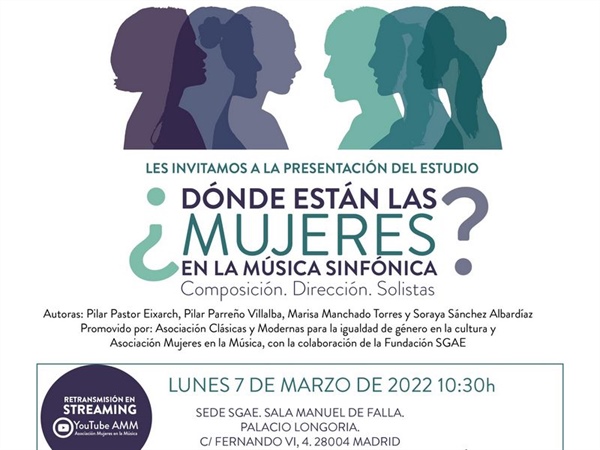 La SGAE presenta el estudio: “¿Dónde están las mujeres en la música sinfónica?”