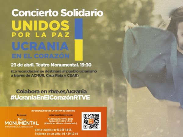 ‘Unidos por la paz: Ucrania en el corazón’, concierto solidario de la Orquesta y Coro RTVE