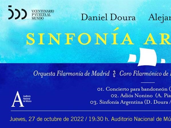 Estreno de Sinfonía Argentina en Madrid el jueves 27 de octubre