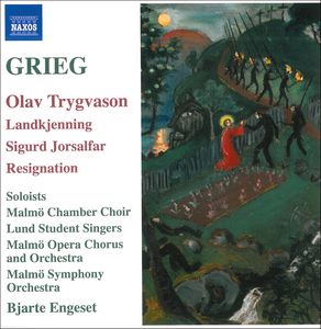 GRIEG: Landkjenning Op. 31. Tres escenas de O. Trygvason Op. 50. Dos coros y mús. incidental para Sigurd Jorsalfar. NEUPERT: Resignación. 