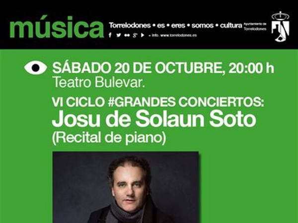 El pianista Josu de Solaun abre el VI Ciclo de Grandes Conciertos de Torrelodones