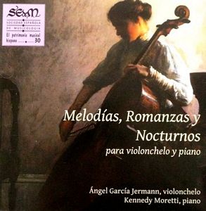MELODÍAS, ROMANZAS Y NOCTURNOS. Obras para violonchelo y piano de varios autores.