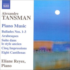 TANSMAN: Obras para piano (Baladas ns. 1-3 / Arabesques, etc.). 